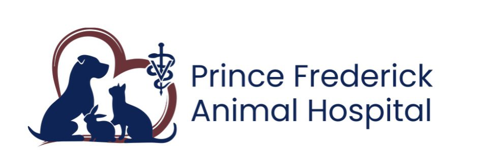 A logo of the prince frederick animal hospital