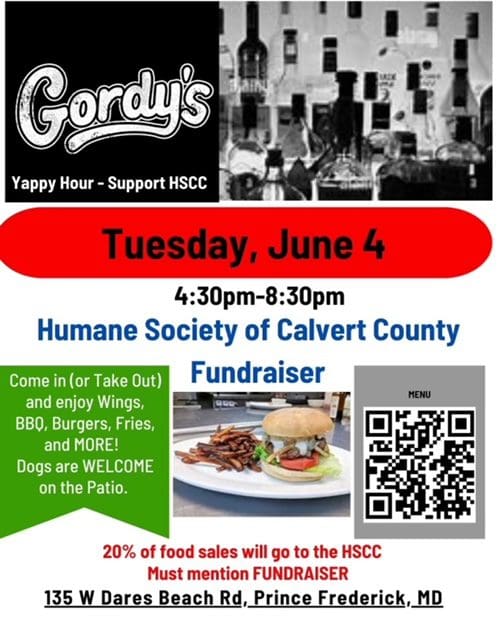 Gordy's Humane Society fundraiser, June 4th.