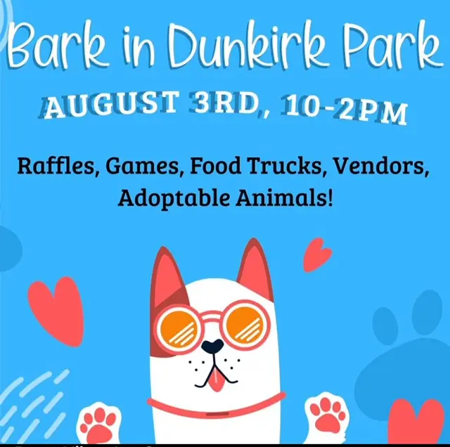 Dog-themed event in Dunkirk Park on August 3rd.